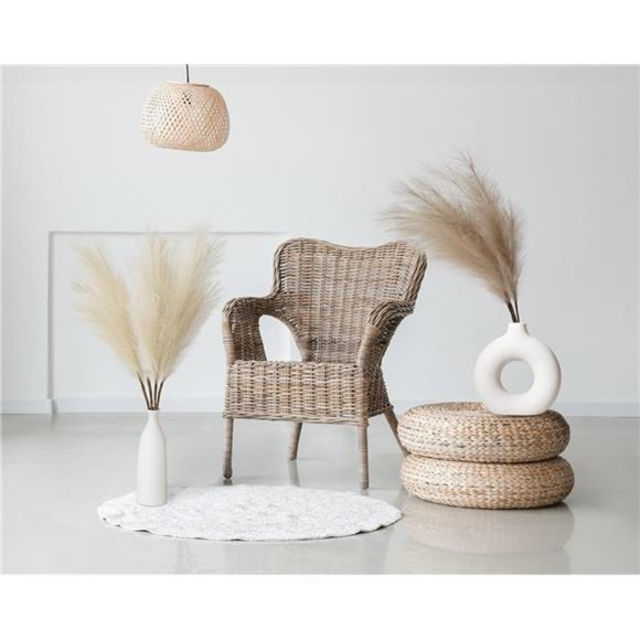 ZIFTY 7-Pcs 38"/3.1FT Faux Pampas Grass Tall Fluffy Artificial Fake Flower Boho - Picture 3 of 7